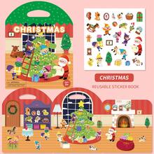 Quiet Time Busy Book With Jelly Stickers - Christmas And Halloween Theme Portable Learning, Suitable For & Toddler Activity Books - Multicolor - View 13