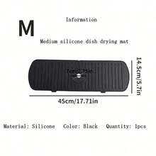 1pc Drain Mat, Sink Faucet Splash Guard, Silicone Drain Mat, Waterproof Drying Mat, Non-Slip Faucet Handle Drip Collection Tray For Kitchen And Bathroom Countertops - Kitchen, Bathroom, Farmhouse Sink Protection Mat - Multicolor - View 14