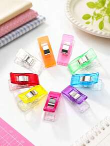 20/10/5pcs Mixed Color Plastic Clips, Multi-Purpose Clips For Fabric, Sewing, Quilting, Crafts, Food Bag Sealing And Daily Use - Multicolor - View 3