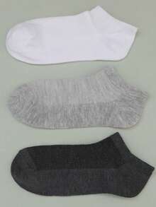 1/5/10/15/20 Pairs Women's Summer Thin Invisible Boat Socks, Low-Cut Ankle Socks, Multi-Color Non-Slip Breathable Cotton Casual Socks - Multicolor - View 3