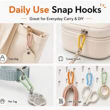 5/10/30/60/100pcs Candy Color Lobster Clasp Key Ring Spring Hook DIY Bag Keychain Jewelry Making Accessories Decoration - Multicolor - View 9