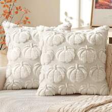 1 buah/2 buah Sarung Bantal Beludru Bordir Halloween, Cocok untuk Sofa Ruang Tamu, Sarung Bantal Minimalis - MultiWarna - View 8
