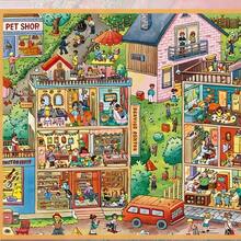 A Set Of DIY Scene‑Building Stickers,DIY Handcraft Stress‑Relief Scene Stickers,Leisure Time Puzzle Materials For Students To Relax - Super Large Edition 3.0: a Vibrant Tapestry Of Community Life - View 2