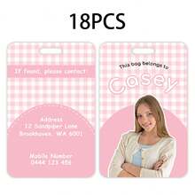 PVC Photo Name Tags, Backpack Luggage Tags, Double-Sided Anti-Loss Labels With Contact Information, Back To School Gift, Travel Luggage Identification Accessories - Multicolor - View 8