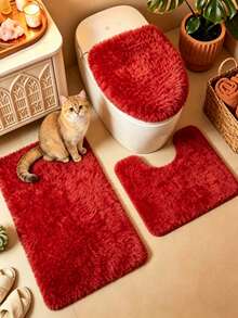 1pc Red Decorative Rug, Love And Healing Bedroom Decor, Small Rug, Carpet, Home Decor, Living Room Rug, Living Room Small Rug, Bedroom Rug, Living Room Home Decor, Outdoor Rug, Washable Rug - Multicolor 6 - View 2