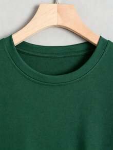 Men T-Shirt Co-Ords - Green - View 4