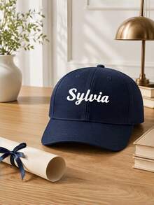 Custom Embroidered Baseball Cap, Personalized Name Duck Bill Hat, Sun Hat Street Sports Casual Hat, Unisex, Suitable For Birthday, Party, Holiday Gifts For Family And Friends, Private Name Customization - Green - View 7