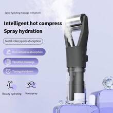 TOUCHBeauty Multifunctional Facial Skincare Beauty Device | Nano Mist Hydration Spray, Constant Temperature Warm Compress To Open Pores, Metal Roller Vibration For Enhanced Absorption, Type-C Charging With Auto Shut-Off, Portable Beauty Tool, 1200mAh - Multicolor - View 7