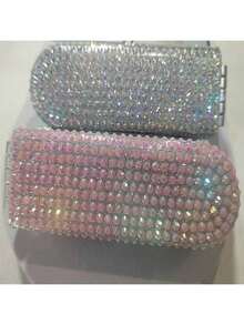 Foldable | Rhinestone | Mirror + Brush. Luxury Mini Air Cushion Comb With Built-In Mirror. Portable Folding, Air Bubble Scalp Massage. Influencer Favorite Hair Accessory. Back-To-School, Travel & Quick Touch-Ups. & Functional Must-Have. - Upgraded Version - View 10