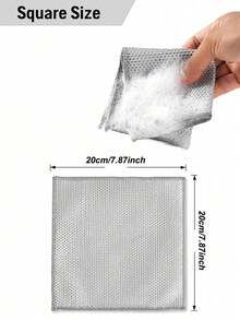 30pcs - Magic Cleaning Cloth, Magic Cleaning Cloth, Thickened Double-Sided Metal Steel Wire Dishcloth Kitchen Dishwashing Pot Cleaning Cloth Cleaning Tools, Scratch-Resistant Metal Wire Dishcloth, No-Trace Multi-Purpose Metal Wire Dishcloth, Silver Mesh Woven Cleaning Cloth, Dry And Wet Use, Easy To Rinse, Reusable, Metal Wire Cleaning Cloth, Suitable For Sinks, Pots And Pans, Countertops, Stoves, Tableware, Etc., Cleaning Supplies, Cleaning Tools - Silver - View 8