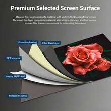 Anti-Light 4K Daytime Direct Projection Home High-Definition Projector Screen For Bedroom And Living Room, No-Drill Easy Installation - Anti-light Screen - View 4