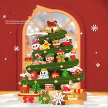 2026 Christmas Advent Calendar Building Block Set, Suitable For Christmas Model Building Micro Particle Block Kit, Christmas Party Gift, Suitable For Children 6 Years And Above - Multicolor - View 6