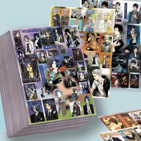 8pcs Home Tutor Cutout Stickers, Sawada Tsunayoshi & Gokudera Hayato Decorative Water Cup Packaging Material, Waterproof Stickers