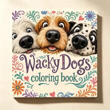 1pc Funny Dog Coloring Book, 24 Pages Of Amusing Cartoon Patterns, Designed For Coloring Enthusiasts, Relaxing And Soothing, Emotional Healing, Perfect Gift Choice For Family Gatherings, Birthdays, Holiday Parties For Family And Friends. Must-Have For Dog Lovers, Parent-Child Interactive Picture Book, Pet Drawing Book - Dog Coloring Book - View 8