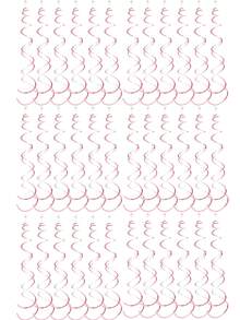 Liontin Spiral Warna Macaron Pink, Dekorasi Langit-langit, Tidak Membutuhkan Daya, Mudah Digantung, Cocok untuk Ulang Tahun, Pernikahan, Pesta Lajang, dan Pesta Karnaval. - berwarna merah muda - View 8