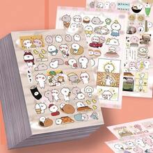 8pcs Rabbit Cutout Stickers, High Aesthetic Healing Cute Cartoon Decorative Desktop Collage Material, Waterproof Stickers - Multicolor - View 1