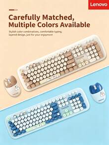 Lenovo Wireless Keyboard And Mouse Combo, 2.4G, Stable Wireless Connection, Quiet Keys, 3-Level Adjustable DPI, Desktop And Laptop Office And Home Peripheral - View 1