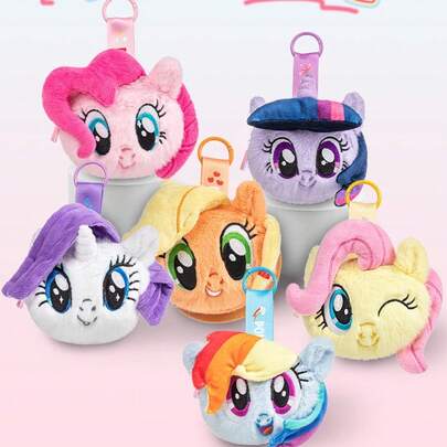 Hasbro My Little Pony Plush Coin Purse, A Creative Animated Character Coin Purse, The Perfect Gift.
