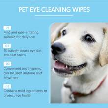 YEGBONG Pet Eye Cleaning Wipes, Gentle Eye Tear Stain And Eye Gunk Care Wipes For Cats And Dogs - Uscented - View 4