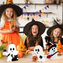 1pc Halloween Ghost Element Office Desk Decor Ornament, Personalized Home Decoration Party, Holiday Gift - Multicolor - View 2