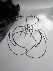 1pc Gothic Black Spider Web Metal Chain Body Chain, Punk Party Gathering Street Carnival Vacation Travel Women's Halloween Versatile Jewelry Body Chain Gift - Body Chain - View 4