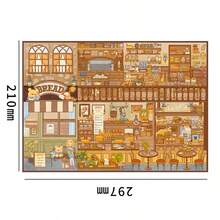 A Set Of DIY Scene‑Building Stickers,DIY Handcraft Stress‑Relief Scene Stickers,Leisure Time Puzzle Materials For Students To Relax - 40.0 Warm Scent Bakery - View 5