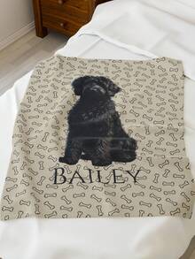 1pc Customized Dog/Cat Photo Blanket, Personalized Pet Name Blanket ...