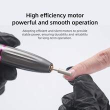 Rechargeable Nail Drill With LCD Display, Portable Electric Nail File Set With Drill Bits And Sanding Bands, Suitable For Gel/Acrylic Nails, Manicure And Pedicure - Multicolor - View 4