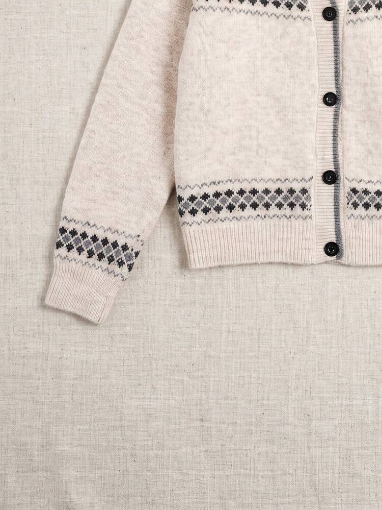 Nordic Style Zipper High Neck Sweater Jacket – Women's Comfortable Knit Pullover, Suitable For Winter Holidays And Christmas Wear - Beige - View 7