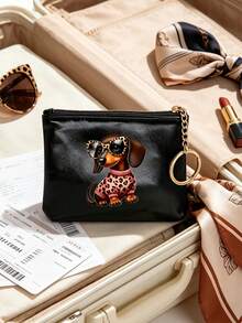 Dachshund Dog Coin Purse,Keychain Change Pouch For Women,Travel And Vacation Lightweight Pocket Card Bag,Large Capacity,Birthday, Anniversary - Multicolor - View 9