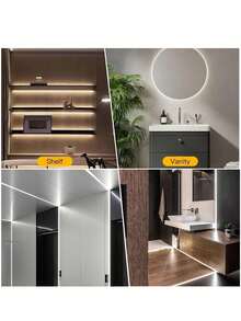 COB LED Light Strip - USB Powered Adhesive Cuttable Light Strip With Touch Control - Long Press To Adjust Brightness, 3 Color Temperatures Available, Suitable For Wardrobe Kitchen Lighting, TV Backlight, DIY Bedroom Home Decor Lighting - Multicolor - View 8