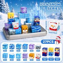 40Pcs Princess Knight Ice Castle Magnetic Building Blocks Set With Storage Box, Magnetic Game, Educational Toy For Girls Ages 3 And Up-STEM And Sensory Gift, Birthday Gift, Back-To-School Gift, Christmas Decoration Gift - Multicolor - View 7