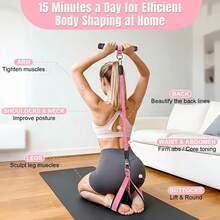 5pcs Set--Multifunctional Pedal Resistance Band Set, Home Abdominal Foot Pull Rope, Abdominal Leg Arm Strength Training Fitness Equipment - A - View 6