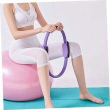 Pink Pilates Yoga Resistance Ring And Free Yoga Resistance Band, Home Fitness Workout Equipment, Suitable For Full Body Exercise - Multicolor - View 7