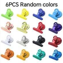 12/6/1pc Random Color Magnetic Clips, Suitable For Whiteboard And Refrigerator - Used For Kitchen, Office Organization And Food Sealing Clips, Magnetic Folder, Bill Clip, Colorful Refrigerator Magnetic Clips, Metal Magnetic Clips, - Multicolor - View 11
