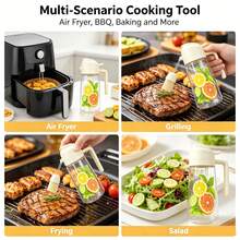 1pc Large Capacity Kitchen Oil Spray Bottle, Home Oil Storage Container, Air Fryer Accessory, Multi-Purpose Seasoning Dispenser; Can Hold Olive Oil, Vinegar, Soy Sauce And Other Liquids, Dual-Use, Leak-Proof And Easy To Clean, Combines Oil Spray And Oil Storage Functions. Perfect Gift For Wife, Mother On Holidays, Random Style And Color - View 4