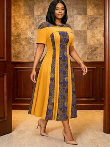 Women Midi Dresses - Multicolor - View 1