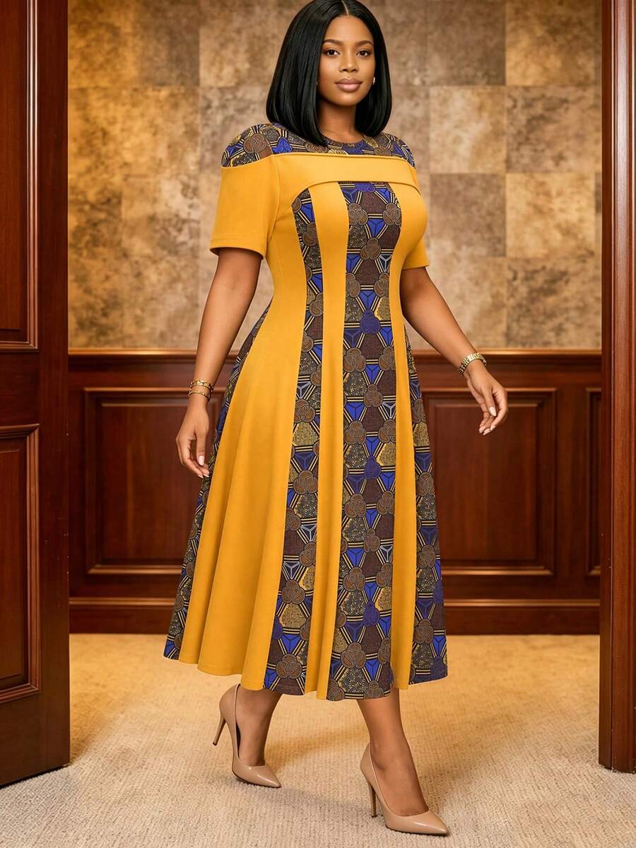 Women Midi Dresses - Multicolor - View 1