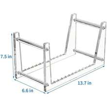 Multifunctional Vinyl Record Storage Rack! Moisture-Proof And Wear-Resistant Bookshelf, File Arrangement+Star Magazine Display - Transparent - View 4
