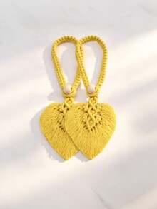 1pc Leaf Tassel Rope Tieback, Bohemian Style Home Decor, Handwoven Rope Decorative Tieback, Suitable For Thin And Thick Household Curtains - Multicolor - View 16
