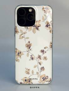 GIIPPA 1件花卉圖案設計手機殼，適用於Phone 17 Pro Max，相容於Phone 16 Pro Max、15 Pro Max、14 Pro Max，韓系高端時尚趣味手機殼，相容於11/12/13/14/15/16 Pro Max Plus，優雅設計適合男女使用，聖誕節、情人節、復活節、婚禮季和生日送給女友的完美禮物！ - 黃色 - 查看 6