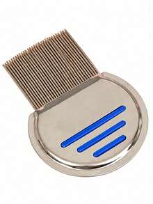 Stainless Steel Lice Comb, Helps Remove Dandruff And Lice; Stainless Steel Hair Comb, Ultra-Dense Teeth Design, Can Clear Lice And Hair Dirt - View 10