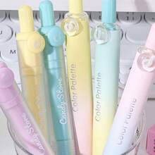 3 buah Pulpen Gel Tarik Ujung CS 0.5mm Motif Buah Biru, Gradien Rainbow Sweetheart, Pulpen Doudou Buah Biru 3.0 Versi Terbaru, Tersedia dalam Dua Seri Warna Bubble Candy/Rainbow Sweetheart, Bodi Pulpen Macaron Gradien Lembut, Segar dan Menyejukkan, Penampilan Luar Biasa, Ujung Pulpen Presisi Tinggi CS 0.5mm, Aliran Tinta Merata dan Halus, Tulisan Halus dengan Gesekan Rendah, Tidak Ada Tinta yang Tersangkut atau Goresan pada Kertas, Cocok untuk Latihan Ujian, Mencatat, dan Menulis Sehari-hari - A - View 6