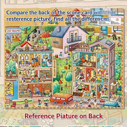 A Set Of DIY Scene‑Building Stickers,DIY Handcraft Stress‑Relief Scene Stickers,Leisure Time Puzzle Materials For Students To Relax