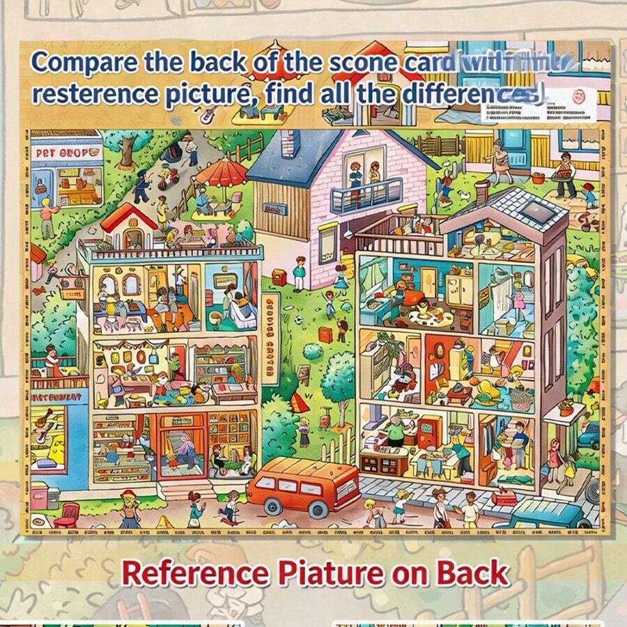 A Set Of DIY Scene‑Building Stickers,DIY Handcraft Stress‑Relief Scene Stickers,Leisure Time Puzzle Materials For Students To Relax - Super Large Edition 3.0: a Vibrant Tapestry Of Community Life - View 1