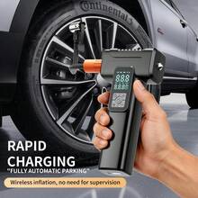 Portable Tire Inflator Air Compressor, Cordless Electric Pump With LED Light, USB Charging, Lithium Battery Portable Design, Suitable For Cars, Bicycles, Sports Equipment - Wireless Handheld - Fashion - View 4