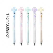 1pc Hobby Windmill Neutral Pen 0.5mm CS Tip, Creative Dial-Out Black Ink Pen For Students, 0.5mm CS Spring Tip Low Friction Smooth Writing Even Ink Flow Clear Bold Handwriting No Scratching Easy For Long Writing, Side Ball Dial-Out Design, Dial Side Ball To Extend And Retract Pen Tip, Novel Opening Method - A - View 9