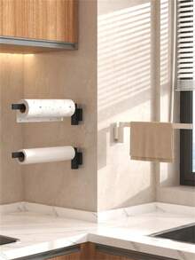 Kitchen Sink Organizer Rack Wall-Mounted Rotating Storage Rack Dishcloth Holder Towel Rack Sink Draining Rack No-Drill Bathroom Towel Bar Suitable For Home Kitchen And Bathroom Kitchen Supplies Kitchen Accessories Kitchen Tools - Style B - View 2
