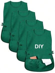 1pc Customized Dust-Proof Apron, Personalized Photo Customized Hairdresser Apron, Customized Kitchen Cooking Apron, 2 Pockets Quick-Dry Apron, Suitable For Home Men And Women, Modern Polyester Oil-Resistant Apron, Quick-Dry, Solid Color, Kitchen And Home Use - Multicolor - View 5