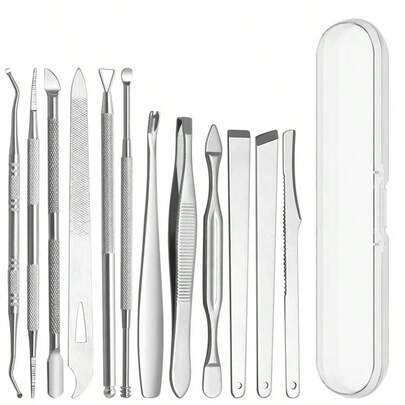 12-Piece Foot Care Set - Portable Home Use Professional Pedicure Salon Foot Trimming Tools - Nail Care Supplies - Nail Files